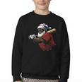 Dominican Republic Santa Christmas Baseball Beisbol Youth Crewneck Sweatshirt Dominican Republic Santa Christmas Baseball Beisbol Youth Crewneck Sweatshirt