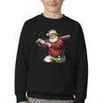 Dominican Santa Christmas Beisbol Baseball Dominicano Youth Crewneck Sweatshirt Dominican Santa Christmas Beisbol Baseball Dominicano Youth Crewneck Sweatshirt