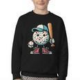 Donut Baseball Hat Ball Bat Cute Sport Toddler Boys Kids Men Youth Crewneck Sweatshirt Donut Baseball Hat Ball Bat Cute Sport Toddler Boys Kids Men Youth Crewneck Sweatshirt