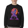 Drip Skeleton Batting Baseball Halloween Youth Crewneck Sweatshirt Drip Skeleton Batting Baseball Halloween Youth Crewneck Sweatshirt