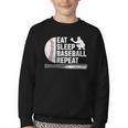 Eat Sleep Baseball Repeat Baseball Player Men Boys Youth Crewneck Sweatshirt Eat Sleep Baseball Repeat Baseball Player Men Boys Youth Crewneck Sweatshirt