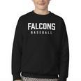 Falcons Baseball Inspired Youth Crewneck Sweatshirt