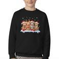 Football Baseball Basketball Player Sport Christmas Youth Crewneck Sweatshirt