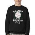 Grammy Of The Birthday Boy Baseball Player Birthday Youth Crewneck Sweatshirt Grammy Of The Birthday Boy Baseball Player Birthday Youth Crewneck Sweatshirt