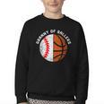 Granny Of Ballers Baseball Basketball Grandma Granny Youth Crewneck Sweatshirt