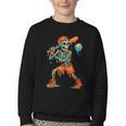 Halloween Baseball Skeleton Ice Cream Drip Baseball Boys Kid Youth Crewneck Sweatshirt Halloween Baseball Skeleton Ice Cream Drip Baseball Boys Kid Youth Crewneck Sweatshirt