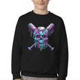 Halloween Baseball Skull Drip Baseball Lifestyle Boy Men Youth Crewneck Sweatshirt Halloween Baseball Skull Drip Baseball Lifestyle Boy Men Youth Crewneck Sweatshirt