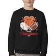 Happy Valentine’s Basketball Football Valentine Baseball Youth Crewneck Sweatshirt Happy Valentine’s Basketball Football Valentine Baseball Youth Crewneck Sweatshirt
