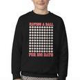 Having A Ball For 100 Days Of School 100th Baseball Youth Crewneck Sweatshirt Having A Ball For 100 Days Of School 100th Baseball Youth Crewneck Sweatshirt