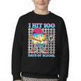 I Hit 100 Days Of School 67 Drip Baseball Boys Kids Youth Crewneck Sweatshirt I Hit 100 Days Of School 67 Drip Baseball Boys Kids Youth Crewneck Sweatshirt