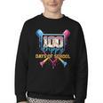 HUGvyn 100 Drippy Days Of School Baseball Ice Cream 100 Days Youth Crewneck Sweatshirt HUGvyn 100 Drippy Days Of School Baseball Ice Cream 100 Days Youth Crewneck Sweatshirt