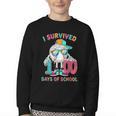 HUGvyn I Survived 100 Days Of School Baseball 6 7 Ice Cream Youth Crewneck Sweatshirt HUGvyn I Survived 100 Days Of School Baseball 6 7 Ice Cream Youth Crewneck Sweatshirt