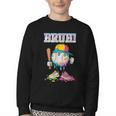 Ice Cream Drip Baseball Bruh Baseball Drip Boy Youth Youth Crewneck Sweatshirt