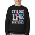 It's My 11th Birthday Baseball Ice Cream Drip Theme Youth Crewneck Sweatshirt It's My 11th Birthday Baseball Ice Cream Drip Theme Youth Crewneck Sweatshirt
