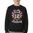 It's My 12th Birthday Baseball Fan Celebration Youth Crewneck Sweatshirt It's My 12th Birthday Baseball Fan Celebration Youth Crewneck Sweatshirt