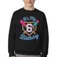 It's My 6th Birthday Baseball Fan Fun Party Celebration Youth Crewneck Sweatshirt It's My 6th Birthday Baseball Fan Fun Party Celebration Youth Crewneck Sweatshirt