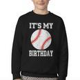 It’s My Birthday Baseball Vintage Style Youth Crewneck Sweatshirt It’s My Birthday Baseball Vintage Style Youth Crewneck Sweatshirt