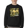 I Just Hit 100 Days Of School Baseball Teacher Boy Girl Kid Youth Crewneck Sweatshirt I Just Hit 100 Days Of School Baseball Teacher Boy Girl Kid Youth Crewneck Sweatshirt