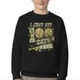 I Just Hit 100 Days Of School Camouflage Baseball Youth Crewneck Sweatshirt I Just Hit 100 Days Of School Camouflage Baseball Youth Crewneck Sweatshirt