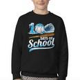 Kid 100 Days Of School Drip Baseball Ice Cream 100th Day Boy Youth Crewneck Sweatshirt