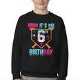 Kids Baseball Drip Bruh It's My 6th Birthday Boy Ice Cream Drip Youth Crewneck Sweatshirt Kids Baseball Drip Bruh It's My 6th Birthday Boy Ice Cream Drip Youth Crewneck Sweatshirt