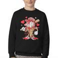 Kids Baseball Drip Ice Cream Apparel Kids Boys Valentine Youth Crewneck Sweatshirt Kids Baseball Drip Ice Cream Apparel Kids Boys Valentine Youth Crewneck Sweatshirt