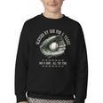 Kids Blessed By God For 5 Years Old Baseball 5th Birthday Youth Crewneck Sweatshirt
