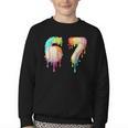 Kids Meme 67 Number Six 6 Seven 7 Ice Cream Drips Baseball Youth Crewneck Sweatshirt Kids Meme 67 Number Six 6 Seven 7 Ice Cream Drips Baseball Youth Crewneck Sweatshirt