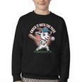 Knock It Outa The Park Baseball Goat Home Run Youth Crewneck Sweatshirt Knock It Outa The Park Baseball Goat Home Run Youth Crewneck Sweatshirt