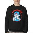 L7 Weenie Baseball Softball Youth Crewneck Sweatshirt