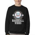 Leopard Baseball Vibes Game Day Softball Life Mom Youth Crewneck Sweatshirt Leopard Baseball Vibes Game Day Softball Life Mom Youth Crewneck Sweatshirt