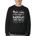 Most Likely To Play Baseball With Santa Christmas Matching Youth Crewneck Sweatshirt Most Likely To Play Baseball With Santa Christmas Matching Youth Crewneck Sweatshirt