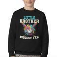 Little Brother Biggest Fan Baseball Cream Drip Crossed Bats Youth Crewneck Sweatshirt Little Brother Biggest Fan Baseball Cream Drip Crossed Bats Youth Crewneck Sweatshirt