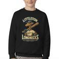 Littleton Longnecks Retro Minor League Baseball Youth Crewneck Sweatshirt Littleton Longnecks Retro Minor League Baseball Youth Crewneck Sweatshirt