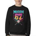 Mason 67 Ice Cream Drip Baseball Ice Cream Drip Youth Crewneck Sweatshirt