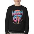 Mason 67 Meme Ice Cream Baseball Drip Youth Crewneck Sweatshirt Mason 67 Meme Ice Cream Baseball Drip Youth Crewneck Sweatshirt