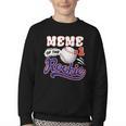 Meme Rookie Of Year 1st Birthday Baseball Theme Matching Youth Crewneck Sweatshirt