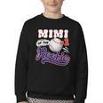 Mimi Rookie Of Year 1st Birthday Baseball Theme Matching Youth Crewneck Sweatshirt