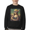 Mona Lisa Baseball Trending Aesthetic Streetwear Youth Crewneck Sweatshirt
