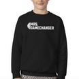 Mrs Gamechanger Baseball Scorekeeper Love Youth Crewneck Sweatshirt Mrs Gamechanger Baseball Scorekeeper Love Youth Crewneck Sweatshirt
