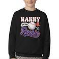 Nanny Rookie Of Year 1st Birthday Baseball Theme Matching Youth Crewneck Sweatshirt Nanny Rookie Of Year 1st Birthday Baseball Theme Matching Youth Crewneck Sweatshirt