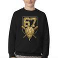 Number 67 Baseball Drip Camo Six Seven Meme Boys Kids Youth Crewneck Sweatshirt Number 67 Baseball Drip Camo Six Seven Meme Boys Kids Youth Crewneck Sweatshirt