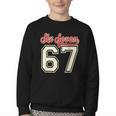Number 67 Meme Six Seven Baseball Style Kids Boy Teen Youth Crewneck Sweatshirt Number 67 Meme Six Seven Baseball Style Kids Boy Teen Youth Crewneck Sweatshirt