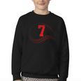 Number 7 Years Baseball 7TH Birthday Youth Crewneck Sweatshirt Number 7 Years Baseball 7TH Birthday Youth Crewneck Sweatshirt