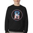 Number 8 Years Baseball 8TH Birthday Youth Crewneck Sweatshirt