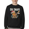 Oh Snap Gingerbreadman Christmas Baseball Humor Youth Crewneck Sweatshirt Oh Snap Gingerbreadman Christmas Baseball Humor Youth Crewneck Sweatshirt