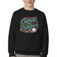 Outfield On Lockdown Baseball Defense Sports Youth Crewneck Sweatshirt Outfield On Lockdown Baseball Defense Sports Youth Crewneck Sweatshirt