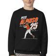 Pete Alonso Baltimore Baseball Players MLBPAL201M Youth Crewneck Sweatshirt Pete Alonso Baltimore Baseball Players MLBPAL201M Youth Crewneck Sweatshirt