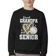 Proud Grandpa Of A 2026 Senior Baseball Graduation Leopard Youth Crewneck Sweatshirt Proud Grandpa Of A 2026 Senior Baseball Graduation Leopard Youth Crewneck Sweatshirt