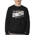 Proud Senior Grandma Class Of 2026 Baseball Graduate Leopard Youth Crewneck Sweatshirt Proud Senior Grandma Class Of 2026 Baseball Graduate Leopard Youth Crewneck Sweatshirt
